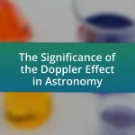The Significance of the Doppler Effect in Astronomy